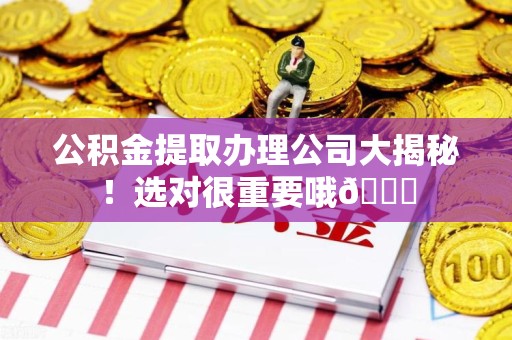 古田公积金提取办理公司大揭秘！选对很重要哦😎